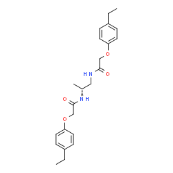 ChemSpider 2D Image | N,N'-(2R)-1,2-Propanediylbis[2-(4-ethylphenoxy)acetamide] | C23H30N2O4