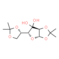 ChemSpider 2D Image | (3aS,5R,6aS)-5-[(4S)-2,2-Dimethyl-1,3-dioxolan-4-yl]-2,2-dimethyldihydrofuro[2,3-d][1,3]dioxole-6,6(5H)-diol | C12H20O7