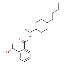 ChemSpider 2D Image | 2-{[(1R)-1-(4-Butylcyclohexyl)ethoxy]carbonyl}benzoate | C20H27O4