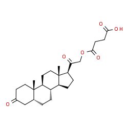 ChemSpider 2D Image | HYDROXYDIONE HYDROGEN SUCCINATE | C25H36O6