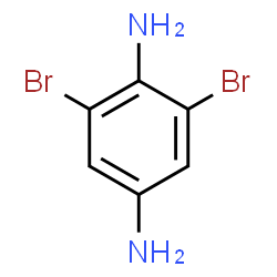 ChemSpider 2D Image | 2,6-Dibromo-1,4-benzenediamine | C6H6Br2N2