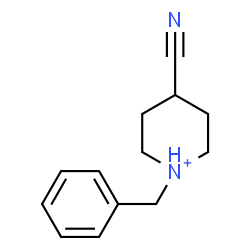 ChemSpider 2D Image | 1-Benzyl-4-cyanopiperidinium | C13H17N2