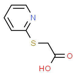 ChemSpider 2D Image | 2-(2-pyridylthio)acetic acid | C7H7NO2S