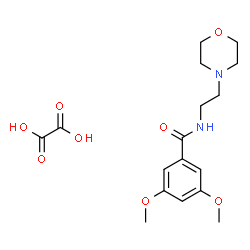 ChemSpider 2D Image | 3,5-Dimethoxy-N-[2-(4-morpholinyl)ethyl]benzamide ethanedioate (1:1) | C17H24N2O8