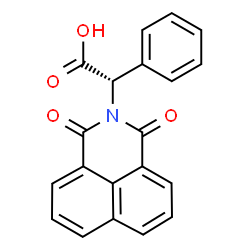 ChemSpider 2D Image | (2S)-(1,3-Dioxo-1H-benzo[de]isoquinolin-2(3H)-yl)(phenyl)acetic acid | C20H13NO4