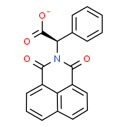 ChemSpider 2D Image | (2R)-(1,3-Dioxo-1H-benzo[de]isoquinolin-2(3H)-yl)(phenyl)acetate | C20H12NO4