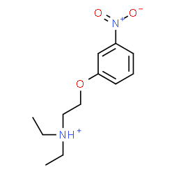 ChemSpider 2D Image | N,N-Diethyl-2-(3-nitrophenoxy)ethanaminium | C12H19N2O3