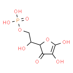 ChemSpider 2D Image | 6-O-Phosphonohex-1-enofuranos-3-ulose | C6H9O9P