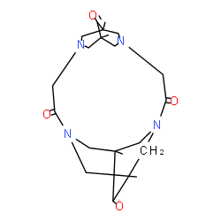 ChemSpider 2D Image | 1,8,10,17-Tetramethyl-3,6,12,15-tetraazapentacyclo[13.3.1.1~3,17~.1~6,10~.1~8,12~]docosane-4,9,14,18-tetrone | C22H32N4O4