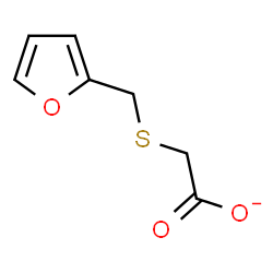 ChemSpider 2D Image | [(2-Furylmethyl)sulfanyl]acetate | C7H7O3S
