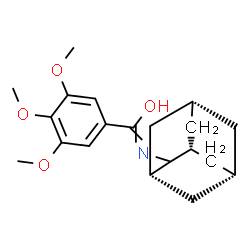ChemSpider 2D Image | N-[(1S,5S)-Adamantan-2-yl]-3,4,5-trimethoxybenzenecarboximidic acid | C20H27NO4