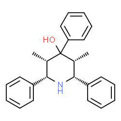 ChemSpider 2D Image | (2R,3R,5S,6S)-3,5-Dimethyl-2,4,6-triphenyl-4-piperidinol | C25H27NO