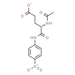 ChemSpider 2D Image | 1-[(N-Acetyl-5-oxidanidyl-5-oxidanylidene-L-norvalyl)amino]-4-nitrobenzene | C13H14N3O6