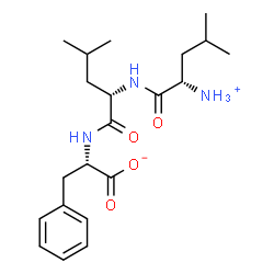 ChemSpider 2D Image | (2S)-2-({N-[(2S)-2-Ammonio-4-methylpentanoyl]-L-leucyl}amino)-3-phenylpropanoate | C21H33N3O4