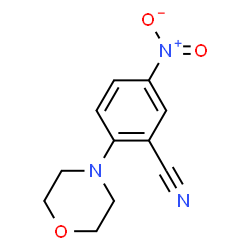 ChemSpider 2D Image | 2-morpholino-5-nitrobenzonitrile | C11H11N3O3