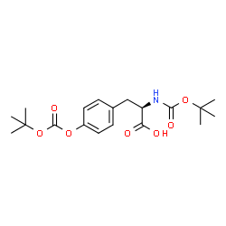 ChemSpider 2D Image | N,O-Bis[(1,1-dimethylethoxy)carbonyl]-D-tyrosine | C19H27NO7