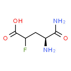 ChemSpider 2D Image | 4-Fluoro-L-alpha-glutamine | C5H9FN2O3