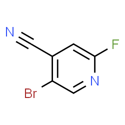 ChemSpider 2D Image | 5-Bromo-2-fluoroisonicotinonitrile | C6H2BrFN2
