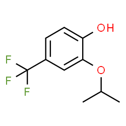 ChemSpider 2D Image | 2-Isopropoxy-4-(trifluoromethyl)phenol | C10H11F3O2