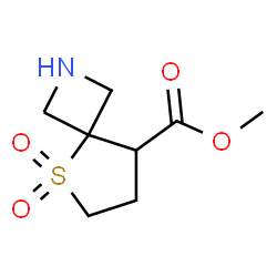 ChemSpider 2D Image | Methyl 5-thia-2-azaspiro[3.4]octane-8-carboxylate 5,5-dioxide | C8H13NO4S