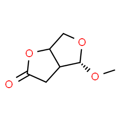 ChemSpider 2D Image | (4S)-4-Methoxytetrahydrofuro[3,4-b]furan-2(3H)-one | C7H10O4