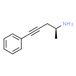 ChemSpider 2D Image | (2S)-5-Phenyl-4-pentyn-2-amine | C11H13N