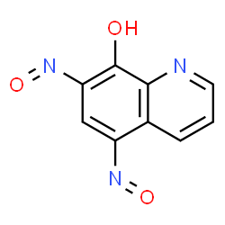 ChemSpider 2D Image | 5,7-Dinitroso-8-quinolinol | C9H5N3O3