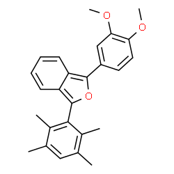 ChemSpider 2D Image | 1-(3,4-Dimethoxyphenyl)-3-(2,3,5,6-tetramethylphenyl)-2-benzofuran | C26H26O3