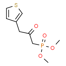 ChemSpider 2D Image | Dimethyl [2-oxo-3-(3-thienyl)propyl]phosphonate | C9H13O4PS