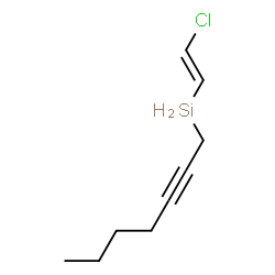 ChemSpider 2D Image | [(E)-2-Chlorovinyl](2-heptyn-1-yl)silane | C9H15ClSi