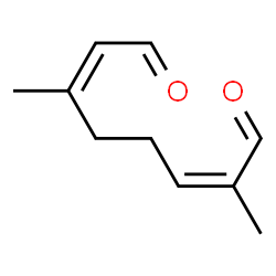 ChemSpider 2D Image | (2Z,6Z)-2,6-Dimethyl-2,6-octadienedial | C10H14O2