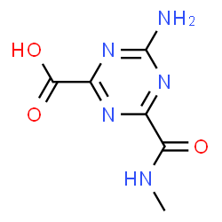 ChemSpider 2D Image | 4-Amino-6-(methylcarbamoyl)-1,3,5-triazine-2-carboxylic acid | C6H7N5O3