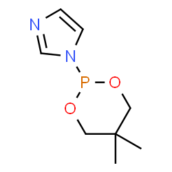 ChemSpider 2D Image | 1-(5,5-Dimethyl-1,3,2-dioxaphosphinan-2-yl)-1H-imidazole | C8H13N2O2P