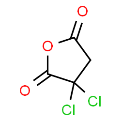 ChemSpider 2D Image | 3,3-Dichlorodihydro-2,5-furandione | C4H2Cl2O3