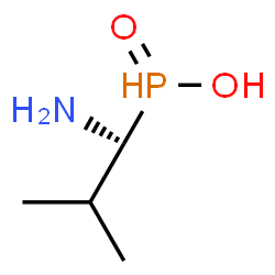ChemSpider 2D Image | [(1R)-1-Amino-2-methylpropyl]phosphinic acid | C4H12NO2P