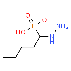 ChemSpider 2D Image | (1-Hydrazinopentyl)phosphonic acid | C5H15N2O3P