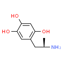 ChemSpider 2D Image | 5-[(2R)-2-Aminopropyl]-1,2,4-benzenetriol | C9H13NO3