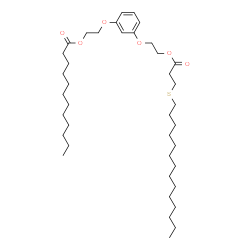 ChemSpider 2D Image | 2-[3-(2-{[3-(Tetradecylsulfanyl)propanoyl]oxy}ethoxy)phenoxy]ethyl laurate | C39H68O6S