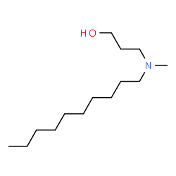 ChemSpider 2D Image | 3-[Decyl(methyl)amino]-1-propanol | C14H31NO