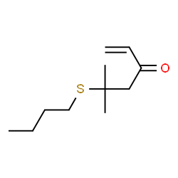 ChemSpider 2D Image | 5-(Butylsulfanyl)-5-methyl-1-hexen-3-one | C11H20OS