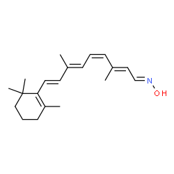 ChemSpider 2D Image | (1E,2E,4Z,6E,8E)-N-Hydroxy-3,7-dimethyl-9-(2,6,6-trimethyl-1-cyclohexen-1-yl)-2,4,6,8-nonatetraen-1-imine | C20H29NO