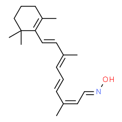 ChemSpider 2D Image | (1E,2Z,4E,6E,8E)-N-Hydroxy-3,7-dimethyl-9-(2,6,6-trimethyl-1-cyclohexen-1-yl)-2,4,6,8-nonatetraen-1-imine | C20H29NO
