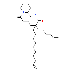 ChemSpider 2D Image | N-{[1-(10-Undecenoyl)-2-piperidinyl]methyl}-10-undecenamide | C28H50N2O2