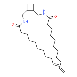 ChemSpider 2D Image | N,N'-[1,2-Cyclobutanediylbis(methylene)]bis(10-undecenamide) | C28H50N2O2