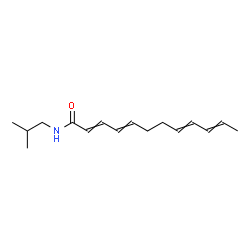ChemSpider 2D Image | N-Isobutyl-2,4,8,10-dodecatetraenamide | C16H25NO