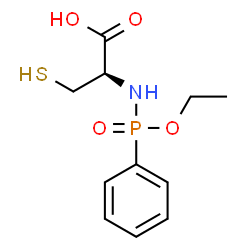 ChemSpider 2D Image | N-[Ethoxy(phenyl)phosphoryl]-L-cysteine | C11H16NO4PS