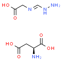 ChemSpider 2D Image | (E)-N-(Hydrazinomethylene)glycine - L-aspartic acid (1:1) | C7H14N4O6