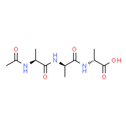 ChemSpider 2D Image | N-Acetyl-L-alanyl-D-alanyl-D-alanine | C11H19N3O5