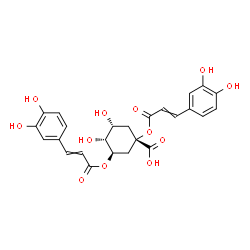 ChemSpider 2D Image | 1,3-Dicaffeoylquinic acid | C25H24O12