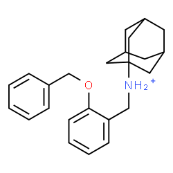 ChemSpider 2D Image | N-[2-(Benzyloxy)benzyl]-1-adamantanaminium | C24H30NO